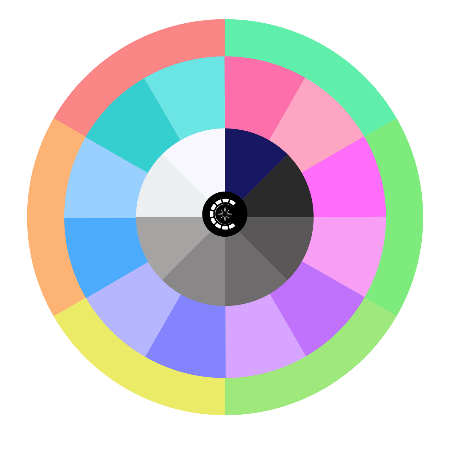 The Colour Compass Sticker (Pack of 2)