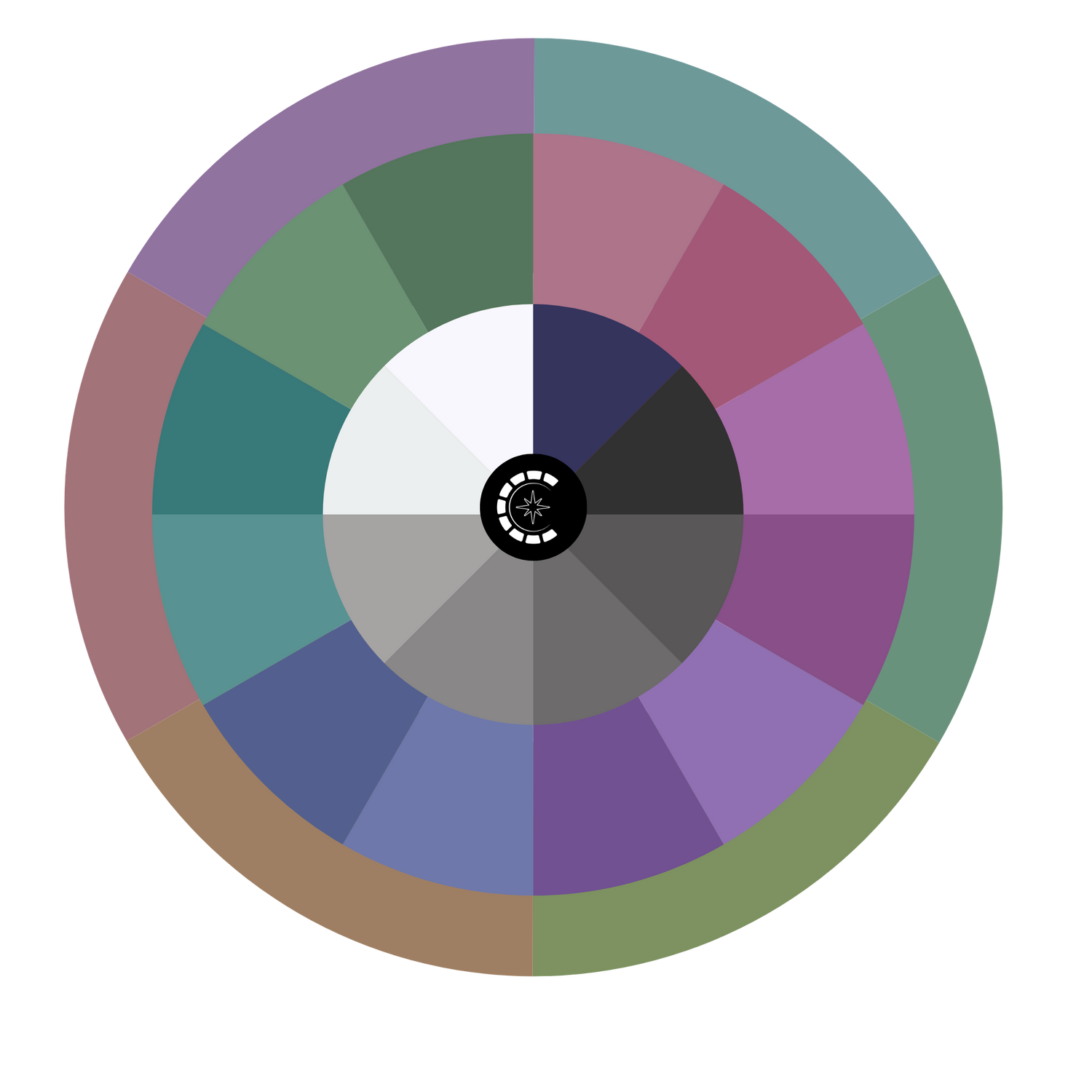 The Colour Compass Sticker (Pack of 2)